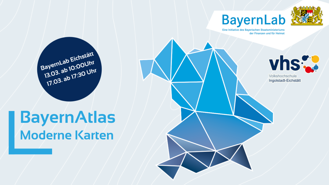 Das BayernLab Eichstätt bietet im Rahmen der VHS Kurse für den BayernAtlas an.